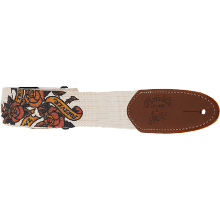 MARTIN & CO. A0113 Courroie coton avec attaches cuir, Sailor Jerry