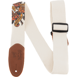 MARTIN & CO. A0113 Courroie coton avec attaches cuir, Sailor Jerry