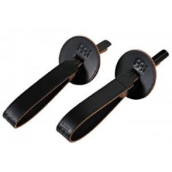 PAIRE POIGNEES CUIR CYMB. NOIRE BR3