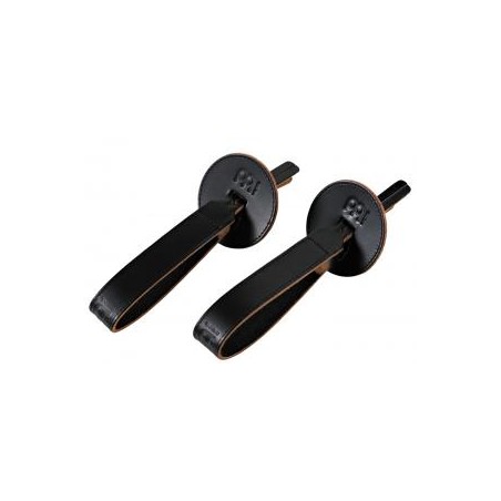 PAIRE POIGNEES CUIR CYMB. NOIRE BR3