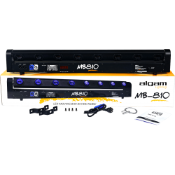 ALGAM LIGHTING MB810 Barre motorisée LED 8 x 10W RGBW