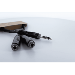 CORDIAL EY0.3VKK Jack - Jack stéréo m./2 Jacks stéréo f. - 30cm