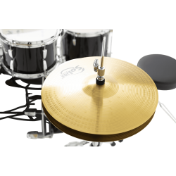 PEARL - Road Show RSS505BCC-31 Fusion 20 5 fûts - Jet Black + B-50 + Pack Sabian Solar 3 cymbales