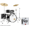 PEARL - Road Show RSS505BCC-31 Fusion 20 5 fûts - Jet Black + B-50 + Pack Sabian Solar 3 cymbales