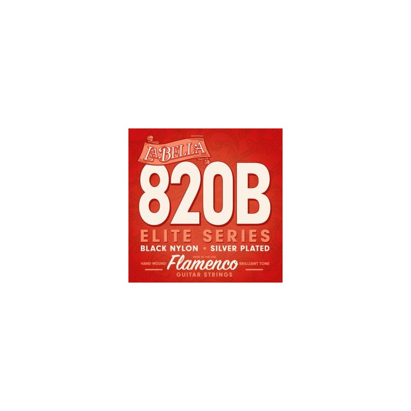 JEU FLAMENCO LA BELLA ELITE NYLON BLACK 820B