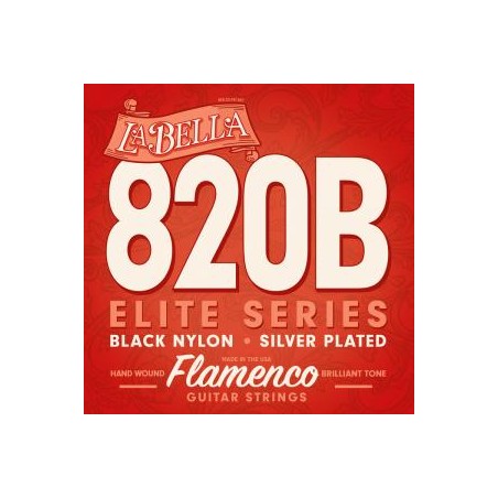 JEU FLAMENCO LA BELLA ELITE NYLON BLACK 820B