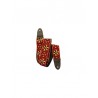 Sangle LEVY'S 5 cm, tissu avec motifs Hootenany, dos cuir - Design 021
