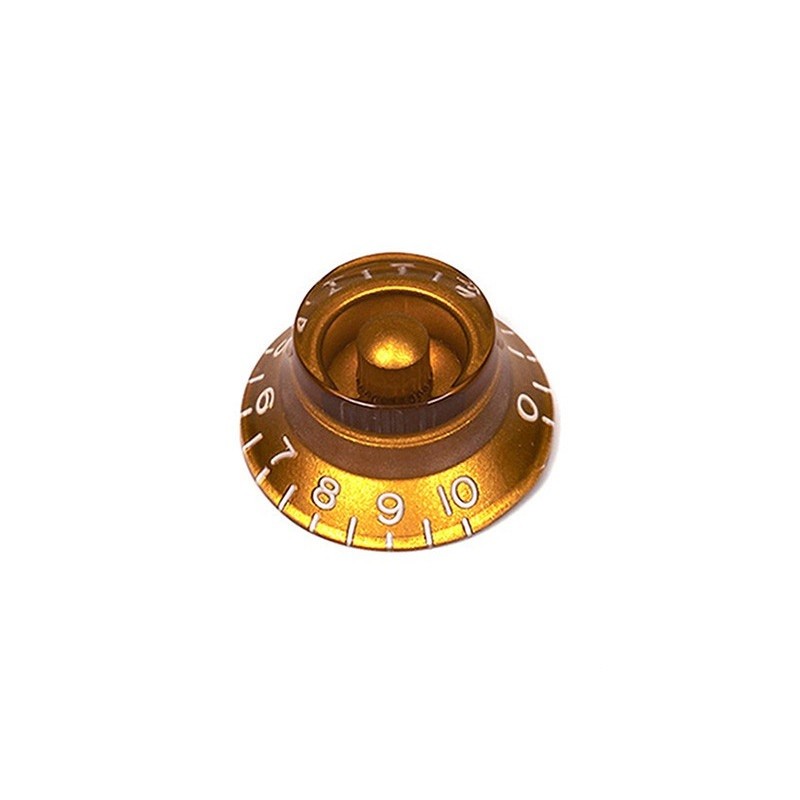 BELL KNOBS FOR US POTS (24 SPLINES) GOLD (2pcs)
