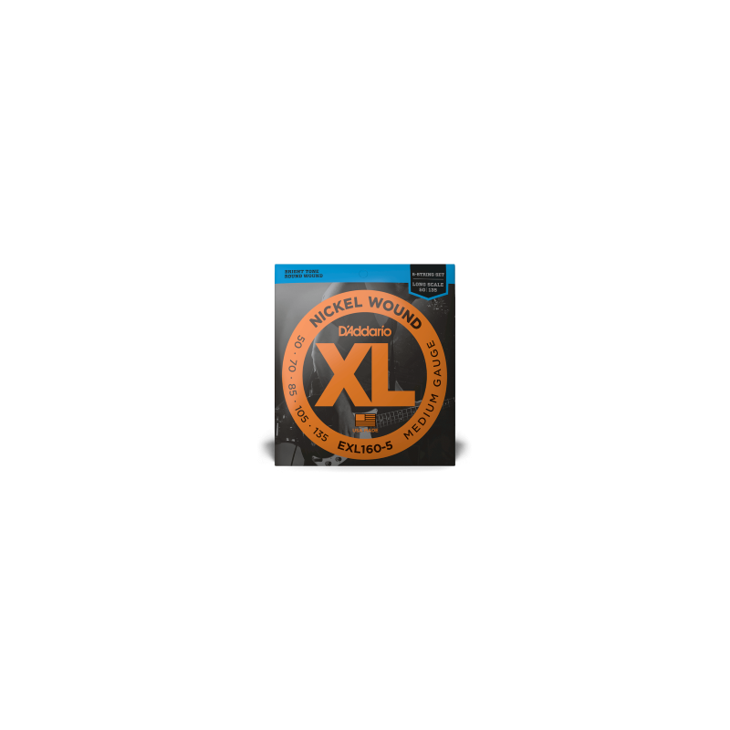 CORDES D'ADDARIO BASSE XL 50-135 LONG 5-STR