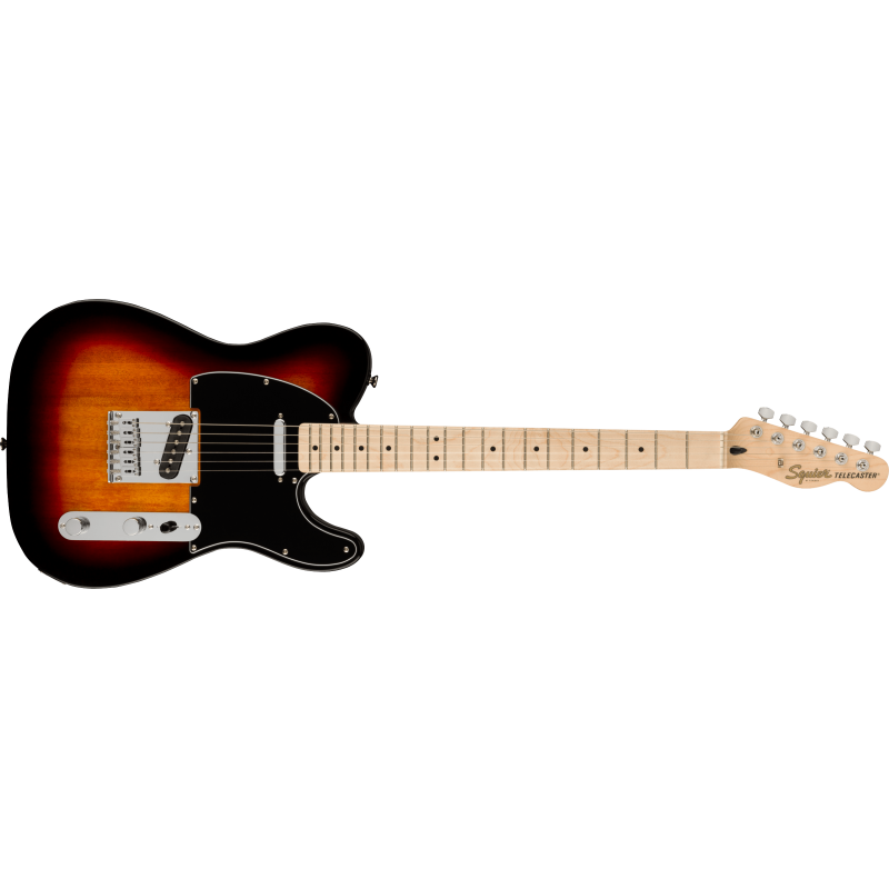 SQUIER Affinity Seriesô TelecasterÆ, Maple Fingerboard, Black Pickguard, 3-Color Sunburst