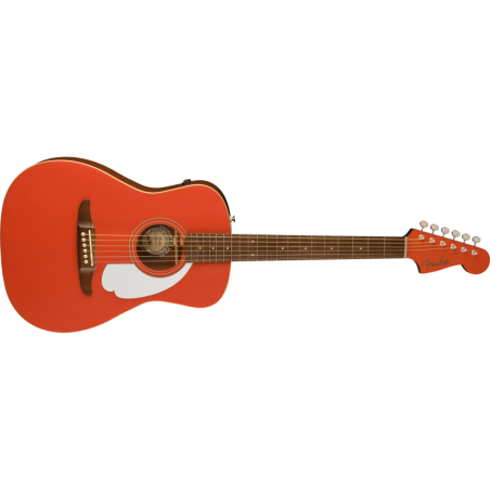 Guitare FENDER Malibu Player, Walnut Fingerboard, White Pickguard, Fiesta Red