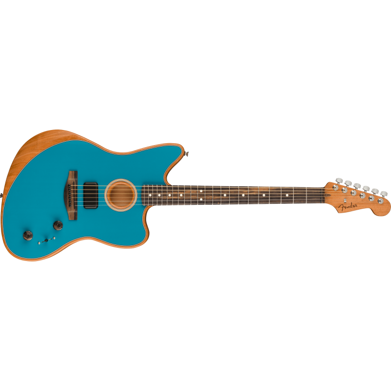 Guitare FENDER American AcoustasonicÆ JazzmasterÆ Ocean Turquoise, Ebony Fingerboard