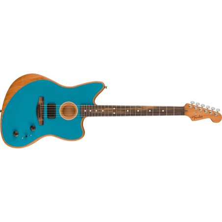 Guitare FENDER American AcoustasonicÆ JazzmasterÆ Ocean Turquoise, Ebony Fingerboard