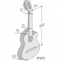 Guitare classique Alhambra 7FC CW E8 - Pan coupÈ electro