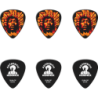 Boite 6 Mediators DUNLOP Jimi Hendrix Voodoo Fire, heavy