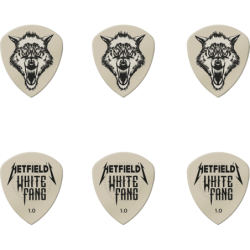 Boite 6 Mediators DUNLOP White Fang 1.00mm boÓte de 6