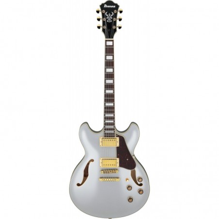 Ibanez AS73GMSF semi hollow Moonstone Silver Flat