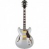 Ibanez AS73GMSF semi hollow Moonstone Silver Flat