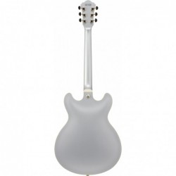 Ibanez AS73GMSF semi hollow Moonstone Silver Flat