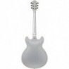 Ibanez AS73GMSF semi hollow Moonstone Silver Flat