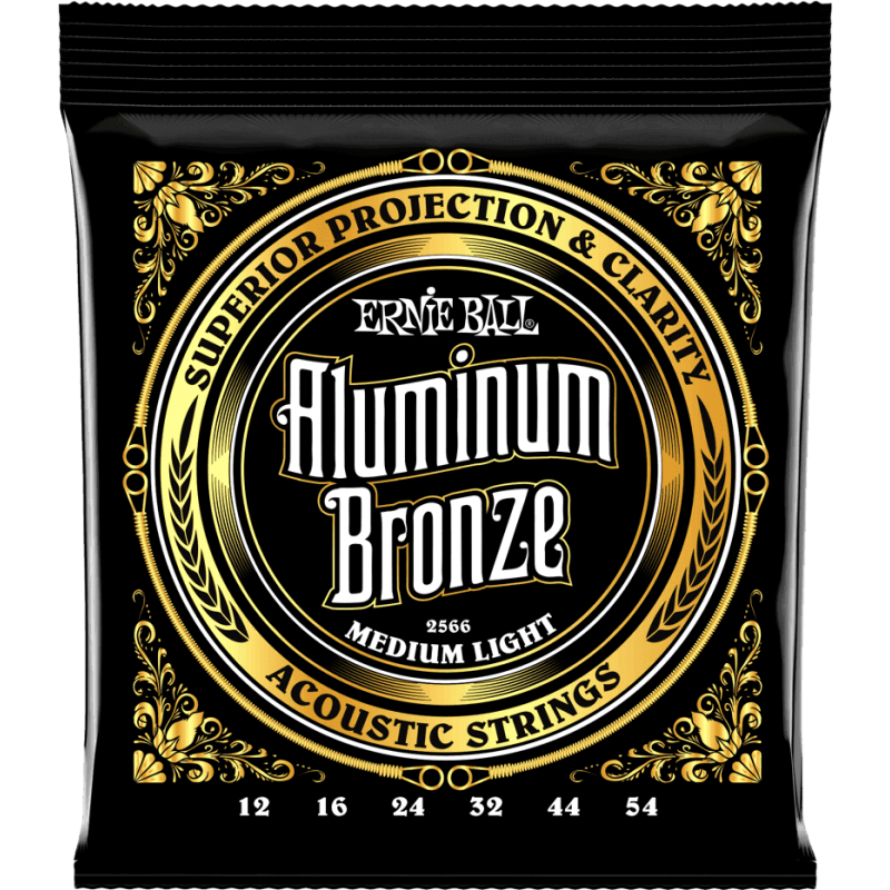 CORDE ERNIE BALL ALUMINUM BRONZE 12-54 MEDIUM LIGHT