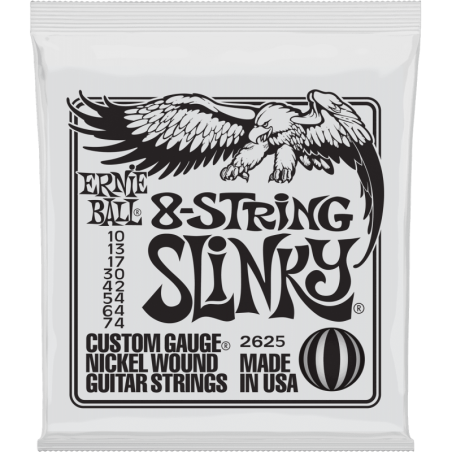 cordes ERNIE BALL Slinky 8 cordes