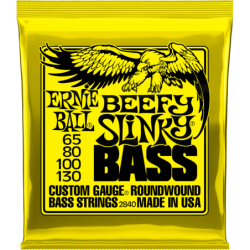Cordes basse ERNIE BALL - 2840 Jeu - Beefy slinky 65-80-100-130
