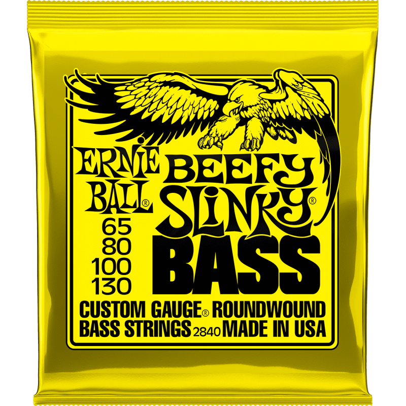 Cordes basse ERNIE BALL - 2840 Jeu - Beefy slinky 65-80-100-130
