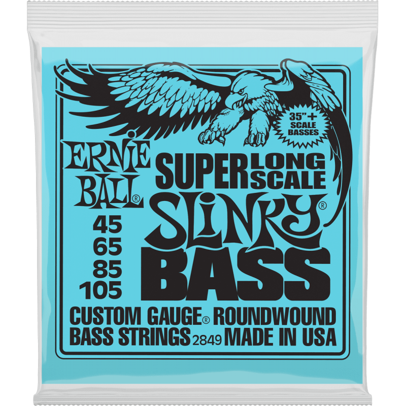 ERNIE BALL 2849 Cordes basse Slinky super long scale 45-65-85-105