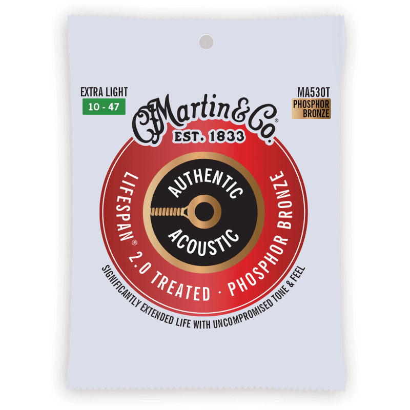 Cordes Martin MA530T 92/8 Phosphore Bronze TraitÈes Extra Light 10-47