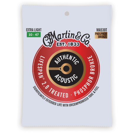 Cordes Martin MA530T 92/8 Phosphore Bronze TraitÈes Extra Light 10-47