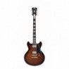Guitare D'ANGELICO Premier Mini DC Brown Burst avec housse