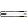 C‚ble CORDIAL - CFY1.5WPP-LONG Mini-Jack vers 2 Jack mono - Y long - 1.5m