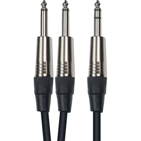 YELLOW CABLE K05-3 - 2 jacks mono m‚le /jack stÈrÈo m‚le 3m