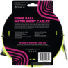 C‚ble ERNIE BALL - 6080 Jack/jack coudÈ - 3m jaune fluo