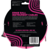 ERNIE BALL 6083 C‚ble Jack / jack coudÈ 5,5m rose fluo