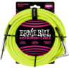 ERNIE BALL 6085 C‚ble Jack / jack coudÈ 5,5m jaune fluo