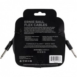 Flex Cable ERNIE BALL 6435 Jack/jack 6m noir