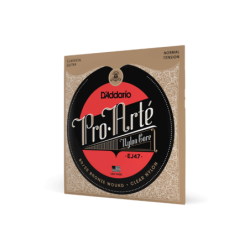 Cordes en bronze 80/20 pour guitare classique D'Addario Pro-Arte EJ47, Normal