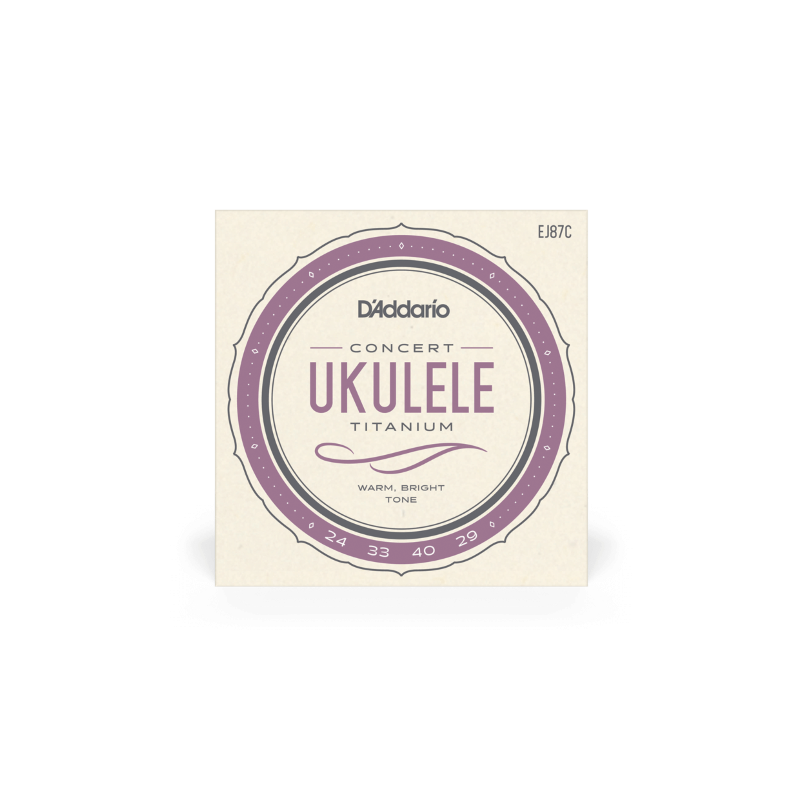 Cordes titane ukulele D'Addario EJ87C Concert