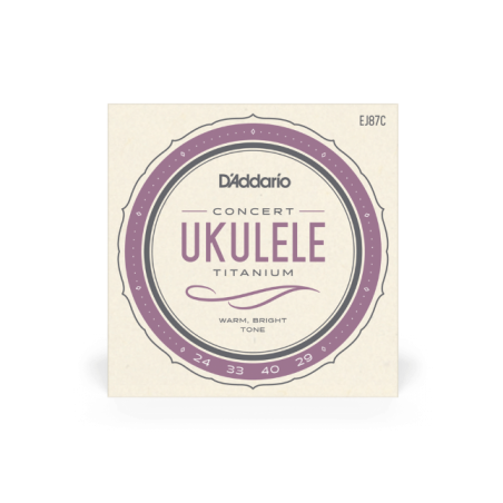 Cordes titane ukulele D'Addario EJ87C Concert