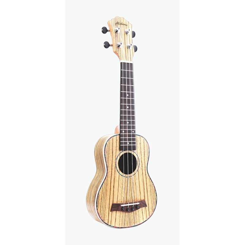 UKULELE CONCERT ALABAMA ZEBRANO avec housse