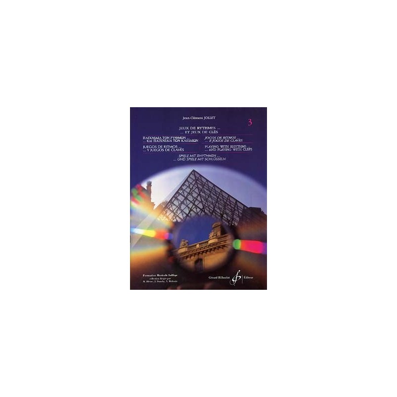 PARTITIONS JEAN CLEMENT JOLLET jeux de rythme et de cle vol 3