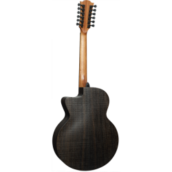 Guitare 12 Cordes Lag SAUVAGE J12CE Jumbo Pan-CoupÈ …lectro