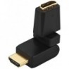 Adaptateur HDMI , 2 x 180∞ coudable