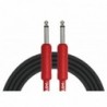 CABLE GUITARE KIRLIN 3M JACK JACK ROUGE