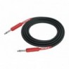 CABLE GUITARE KIRLIN 3M JACK JACK ROUGE