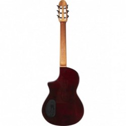 Guitare Èlectro classique MARTINEZ Hispania Cognac + housse