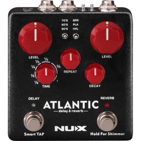 NUX ATLANTIC - Delay et reverb numÈriques 3 modes