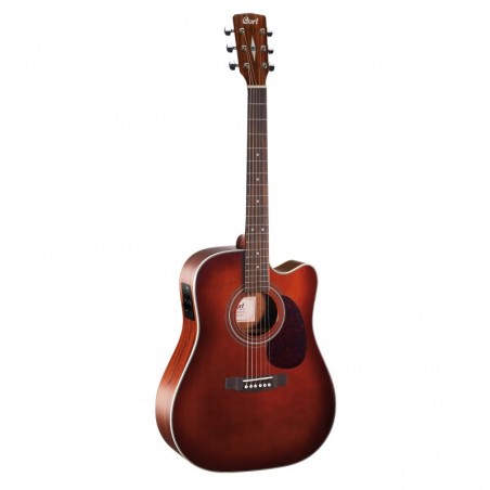 GUITARE FOLK ELECTRO CORT MR500E BRUN BRILLANT